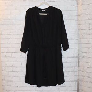 🖤 Black Long Sleeve Dress by DR2 ✨ Size 2X • Effortless Elegance